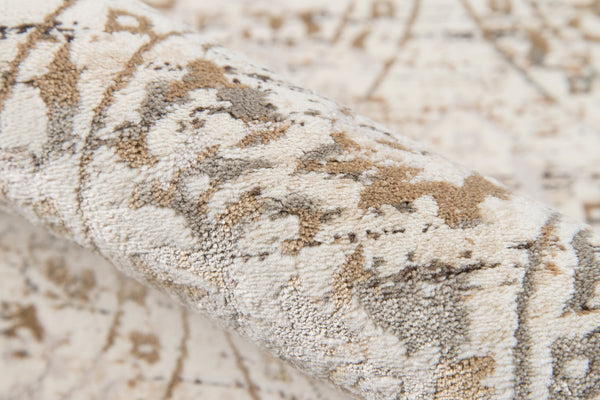 Momeni Juliet JU-03 Machine Made Traditional Distressed Design Indoor Area Rug Ivory 8'6" x 11'6" JULIEJU-03IVY86B6