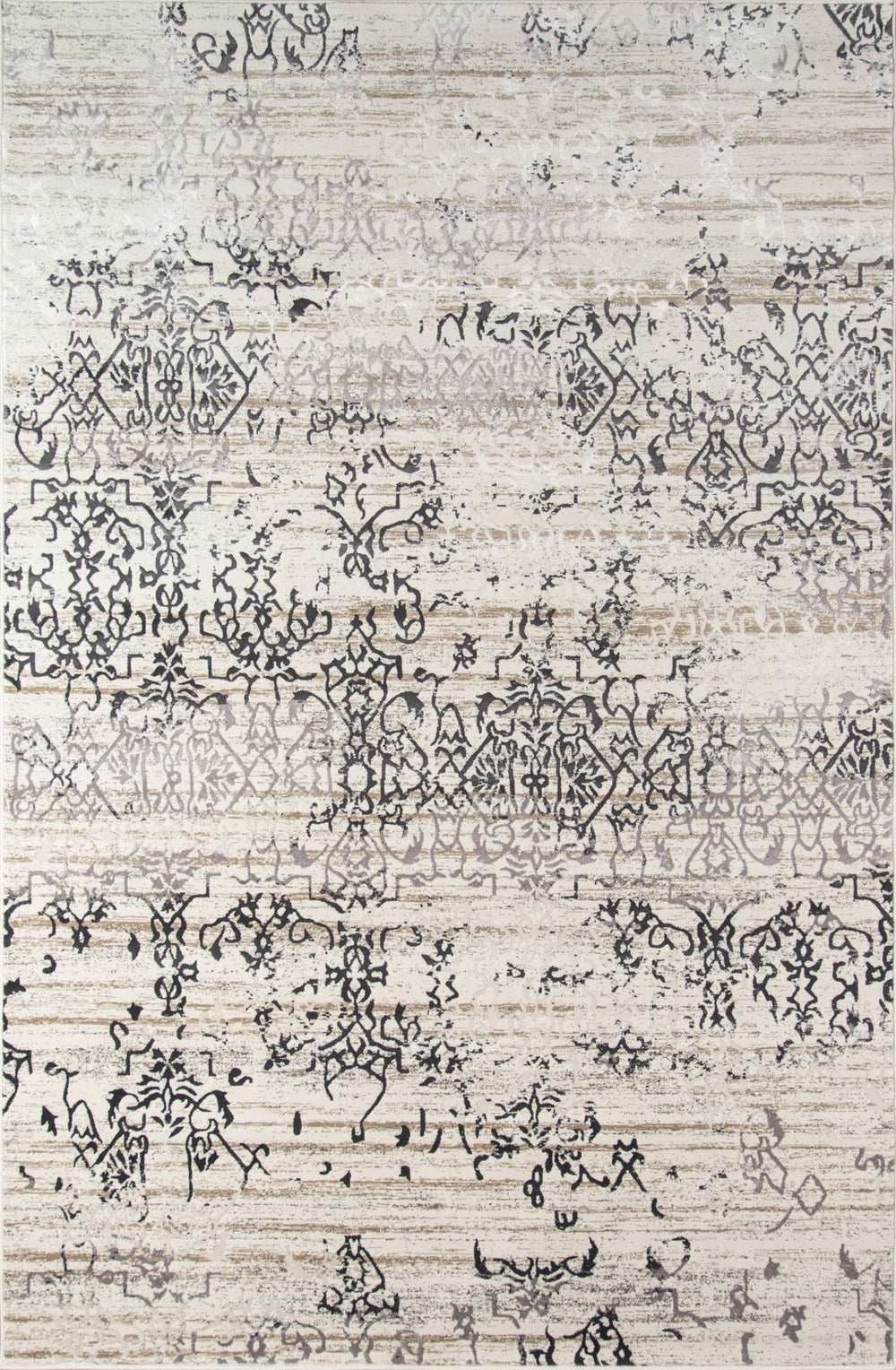 Momeni Juliet JU-04 Machine Made Transitional Distressed Design Indoor Area Rug Ivory 8'6" x 11'6" JULIEJU-04IVY86B6