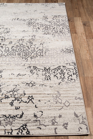 Momeni Juliet JU-04 Machine Made Transitional Distressed Design Indoor Area Rug Ivory 8'6" x 11'6" JULIEJU-04IVY86B6