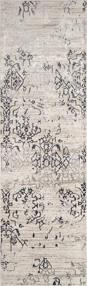 Momeni Juliet JU-04 Machine Made Transitional Distressed Design Indoor Area Rug Ivory 8'6" x 11'6" JULIEJU-04IVY86B6