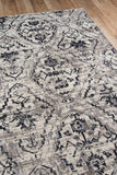 Momeni Juliet JU-08 Machine Made Transitional Damask Indoor Area Rug Ivory 8'6" x 11'6" JULIEJU-08IVY86B6