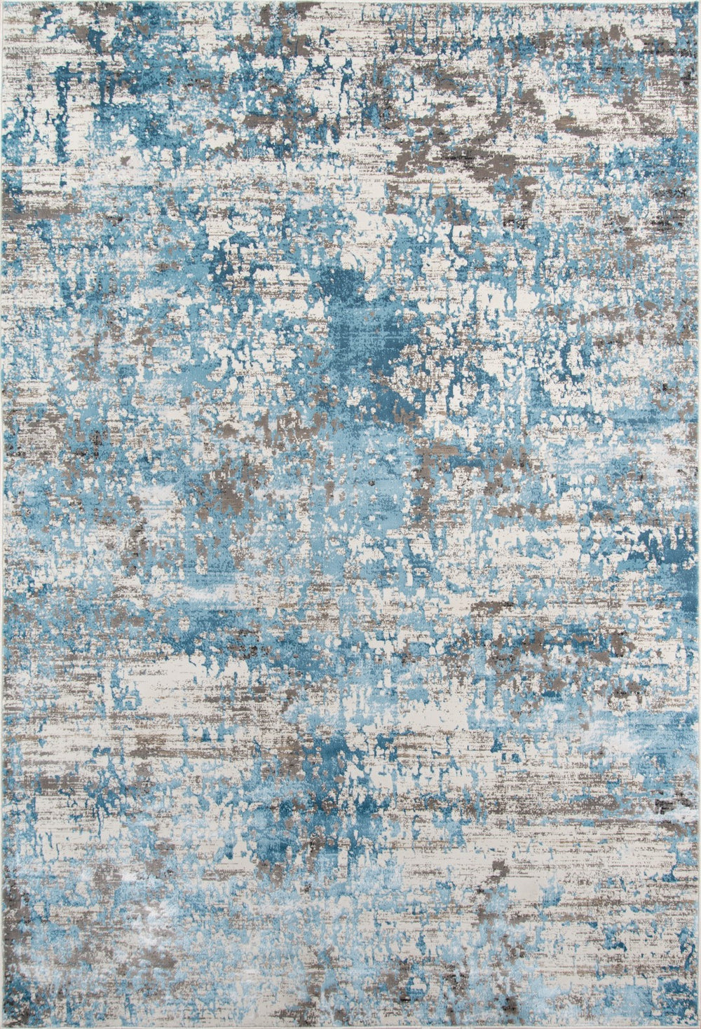 Momeni Juliet JU-09 Machine Made Contemporary Abstract Indoor Area Rug Blue 8'6" x 11'6" JULIEJU-09BLU86B6