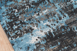 Momeni Juliet JU-09 Machine Made Contemporary Abstract Indoor Area Rug Charcoal 8'6" x 11'6" JULIEJU-09CHR86B6