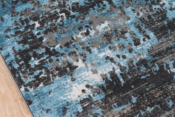 Momeni Juliet JU-09 Machine Made Contemporary Abstract Indoor Area Rug Charcoal 8'6" x 11'6" JULIEJU-09CHR86B6