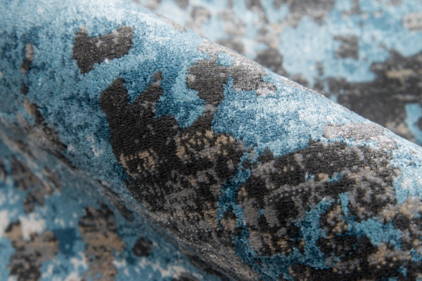 Momeni Juliet JU-09 Machine Made Contemporary Abstract Indoor Area Rug Charcoal 8'6" x 11'6" JULIEJU-09CHR86B6