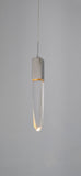 Bethel Chrome Single Pendant Lighting in Metal & Crystal