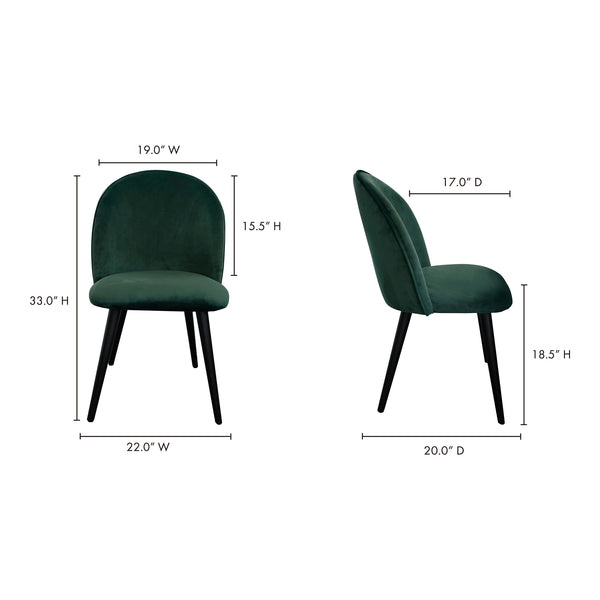 Clarissa Dining Chair Green-M2