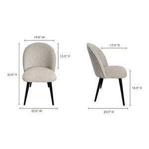 Clarissa Dining Chair Light Grey-M2