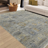 AMER Rugs Jwell JWL-5 Hand-Knotted Bordered Transitional Area Rug Gray 10' x 14'