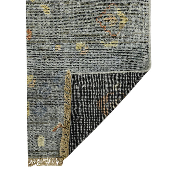 AMER Rugs Jwell JWL-6 Hand-Knotted Floral Transitional Area Rug Light Gray 10' x 14'