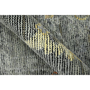 AMER Rugs Jwell JWL-6 Hand-Knotted Floral Transitional Area Rug Light Gray 10' x 14'