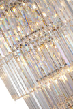 Bethel Chrome Chandelier in Metal & Crystal