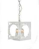 Bethel Chrome Chandelier in Metal & Acrylic