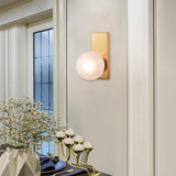 Bethel Gold Wall Sconce in Metal & Glass