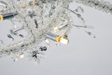 Bethel Chrome Chandelier in Stainless Steel & Crystal