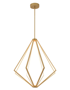 Bethel Gold LED Chandelier in Metal & Silicone