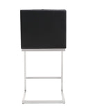 Helsinki Stainless Steel Counter Stool - Set of 2 Black TOV-K3639