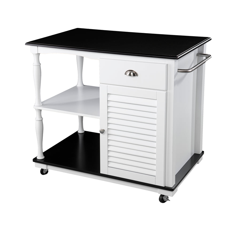 Sei Furniture Muxlow Rolling Kitchen Island W Storage Ka1094734