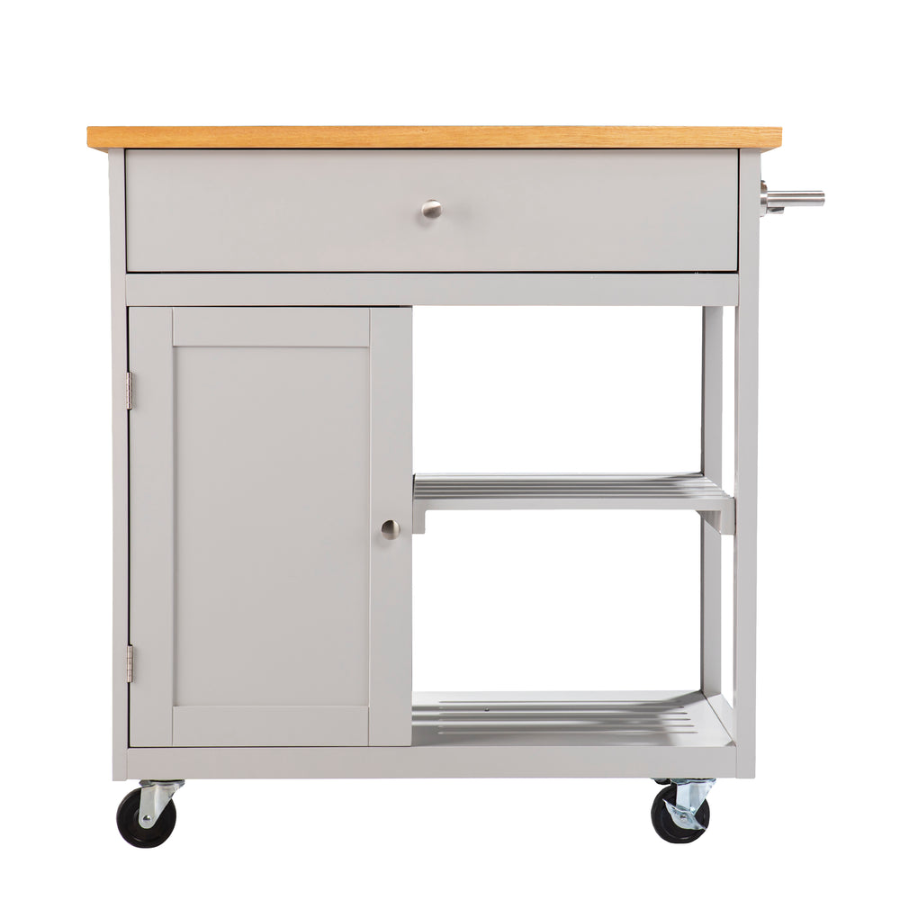Sei Furniture Rolling Kitchen Island W Storage Ka1125734