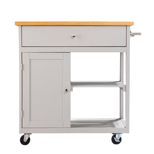Sei Furniture Rolling Kitchen Island W Storage Ka1125734