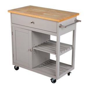 Sei Furniture Rolling Kitchen Island W Storage Ka1125734
