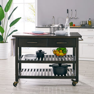 Holly Martin Havelock Farmhouse Rolling Kitchen Island Ka1827