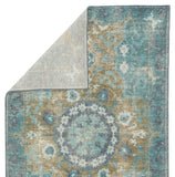 Jaipur Living Modify Hand-Knotted Medallion Teal/ Olive Area Rug (9'X13')