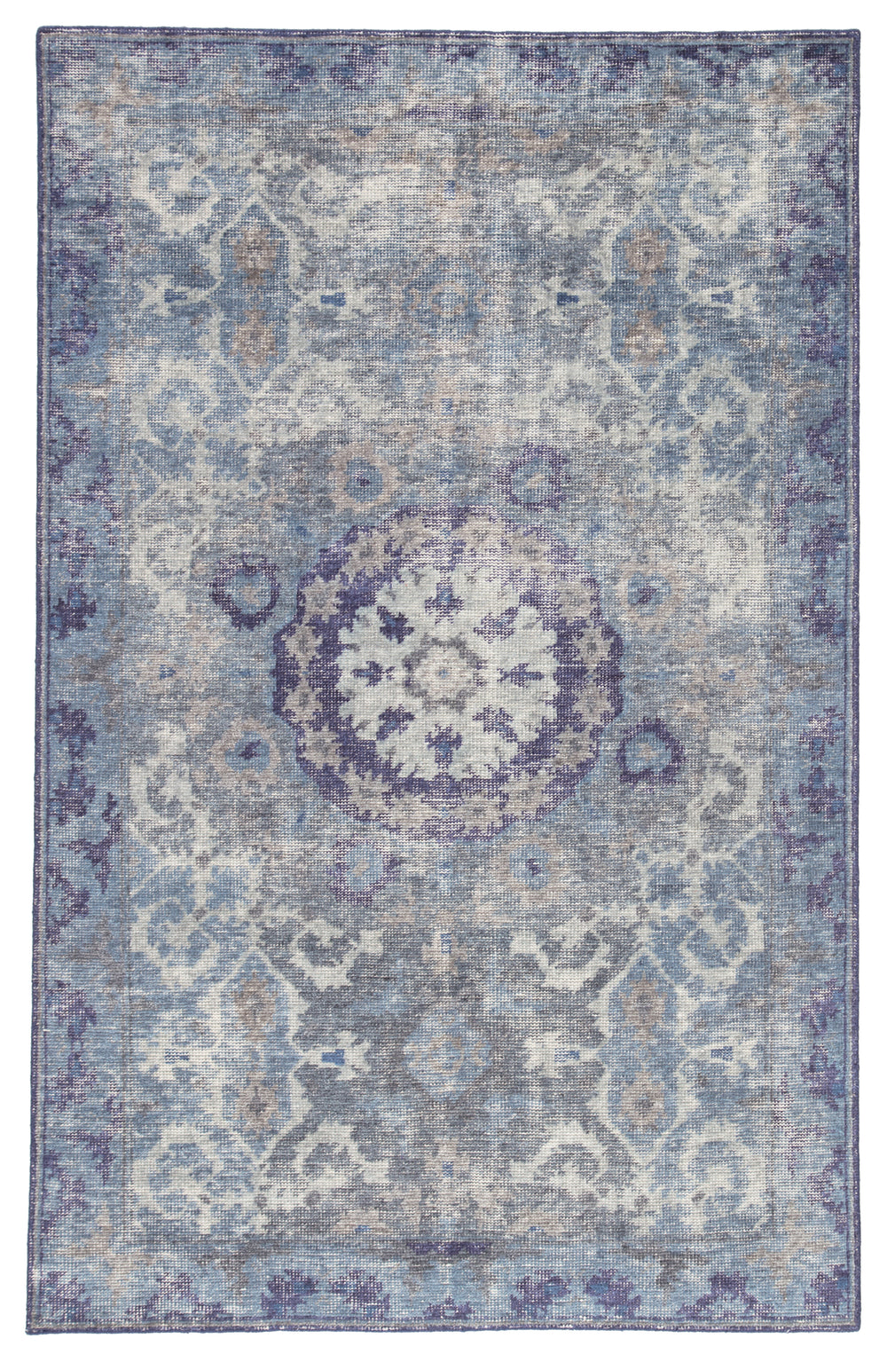 Jaipur Living Modify Hand-Knotted Medallion Blue/ Gray Area Rug (12'X15')