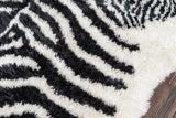 Momeni Novogratz Kalahari KAL-1 Hand Tufted Contemporary Animal Print Indoor Area Rug Black 7'6" x 9'6" KALAHKAL-1BLK7696