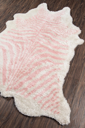 Momeni Novogratz Kalahari KAL-1 Hand Tufted Contemporary Animal Print Indoor Area Rug Pink 7'6" x 9'6" KALAHKAL-1PNK7696