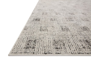 Loloi Rugs Loloi II Kamala KAM-01 100% Polyester Pile Power Loomed Transitional Area Rug Grey / Graphite 200 KAMAKAM-01GYGTB2F7