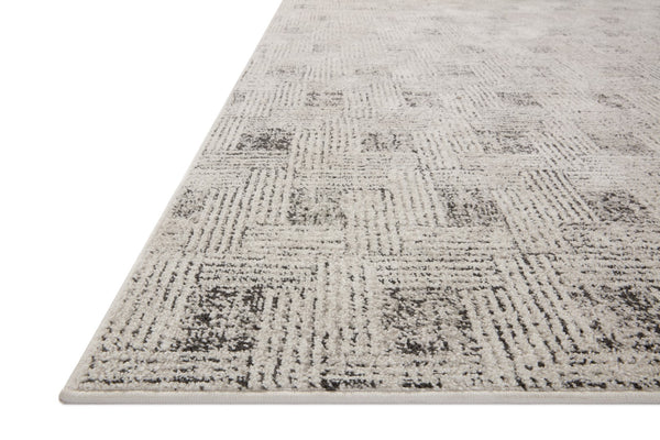 Loloi Rugs Loloi II Kamala KAM-01 100% Polyester Pile Power Loomed Transitional Area Rug Grey / Graphite 200 KAMAKAM-01GYGTB2F7