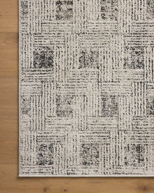 Loloi Rugs Loloi II Kamala KAM-01 100% Polyester Pile Power Loomed Transitional Area Rug Grey / Graphite 200 KAMAKAM-01GYGTB2F7