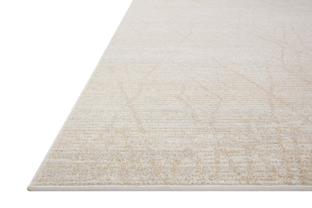 Loloi Rugs Loloi II Kamala KAM-03 100% Polyester Pile Power Loomed Transitional Runner Rug Natural / Mist 26.0365 KAMAKAM-03NAMI27C0