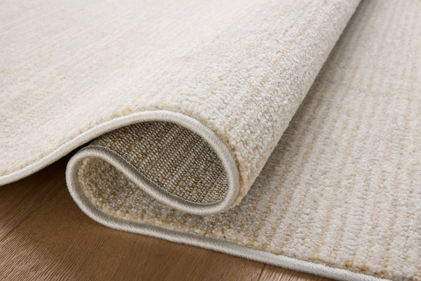 Loloi Rugs Loloi II Kamala KAM-03 100% Polyester Pile Power Loomed Transitional Runner Rug Natural / Mist 26.0365 KAMAKAM-03NAMI27C0