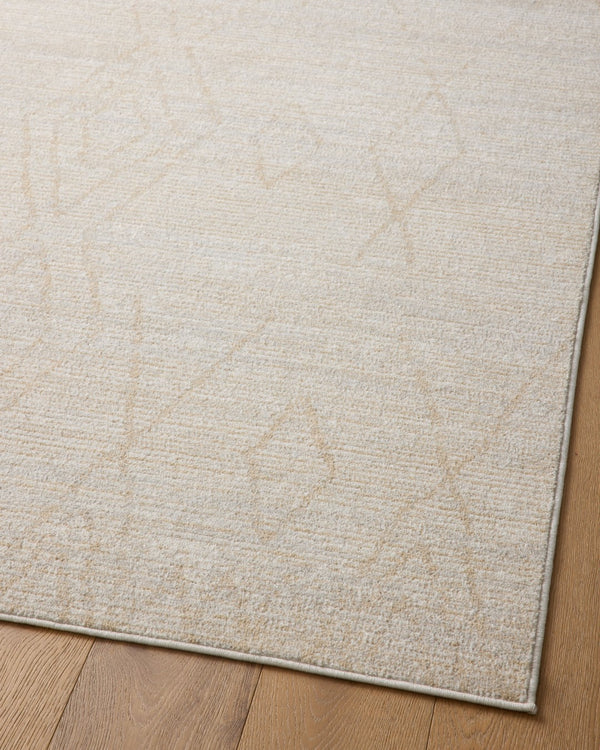Loloi Rugs Loloi II Kamala KAM-03 100% Polyester Pile Power Loomed Transitional Runner Rug Natural / Mist 26.0365 KAMAKAM-03NAMI27C0