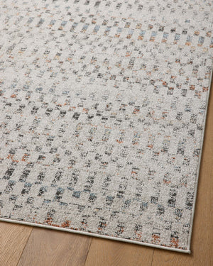 Loloi Rugs Loloi II Kamala KAM-05 100% Polyester Pile Power Loomed Transitional Area Rug Grey / Multi 200 KAMAKAM-05GYMLB2F7