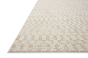 Loloi Rugs Loloi II Kamala KAM-05 100% Polyester Pile Power Loomed Transitional Area Rug Ivory / Natural 200 KAMAKAM-05IVNAB2F7