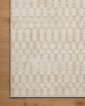 Loloi Rugs Loloi II Kamala KAM-05 100% Polyester Pile Power Loomed Transitional Area Rug Ivory / Natural 200 KAMAKAM-05IVNAB2F7