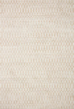 Loloi Rugs Loloi II Kamala KAM-05 100% Polyester Pile Power Loomed Transitional Runner Rug Ivory / Natural 26.0365 KAMAKAM-05IVNA27C0