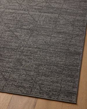 Loloi Rugs Loloi II Kamala KAM-06 100% Polyester Pile Power Loomed Transitional Area Rug Charcoal / Ivory 200 KAMAKAM-06CCIVB2F7