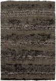 Chandra Rugs Kapaa 75% Wool + 25% Polyester Hand-Woven Contemporary Shag Rug Brown/Tan/Taupe 9' x 13'