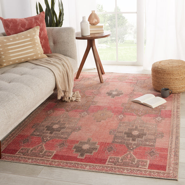 Jaipur Living Kairos Collection KAR05 Faron 100% Polyester Machine Made Updated Traditional Medallion Rug RUG150428