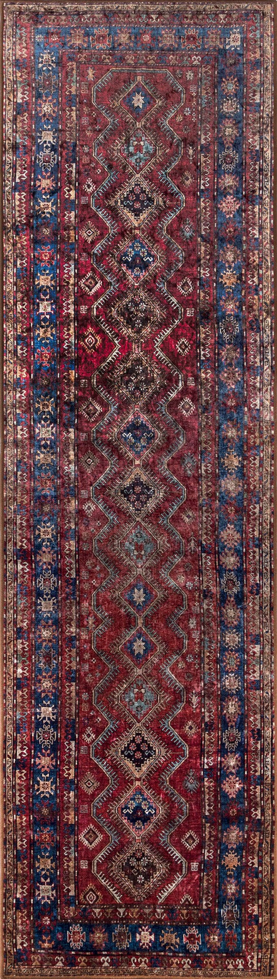 Momeni Karachi KAR-1 Machine Made Traditional Oriental Indoor Area Rug Burgundy 8' x 10' KARACKAR-1BUR80A0