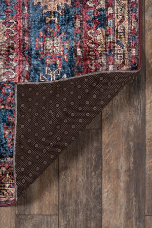 Momeni Karachi KAR-1 Machine Made Traditional Oriental Indoor Area Rug Burgundy 8' x 10' KARACKAR-1BUR80A0