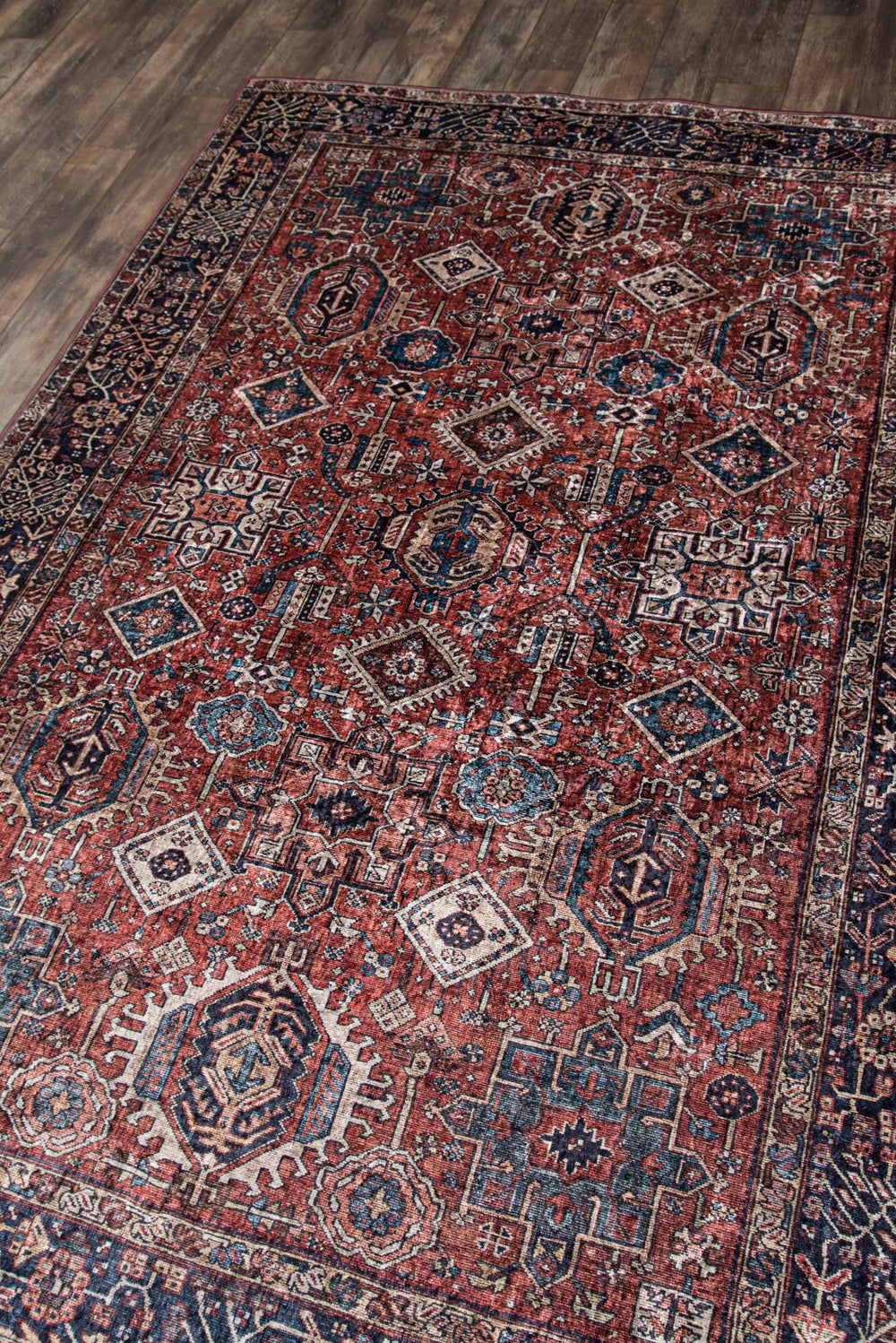 Momeni Karachi KAR-2 Machine Made Traditional Oriental Indoor Area Rug Rust 8' x 10' KARACKAR-2RST80A0
