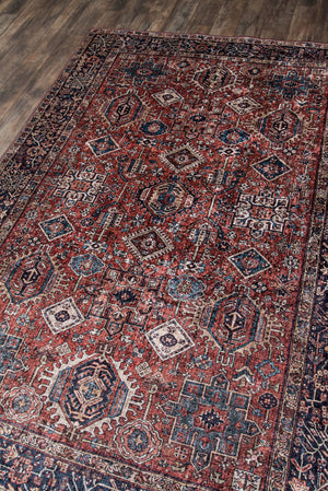 Momeni Karachi KAR-2 Machine Made Traditional Oriental Indoor Area Rug Rust 8' x 10' KARACKAR-2RST80A0