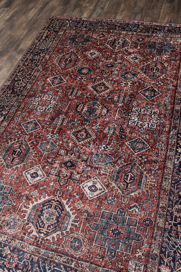 Momeni Karachi KAR-2 Machine Made Traditional Oriental Indoor Area Rug Rust 8' x 10' KARACKAR-2RST80A0