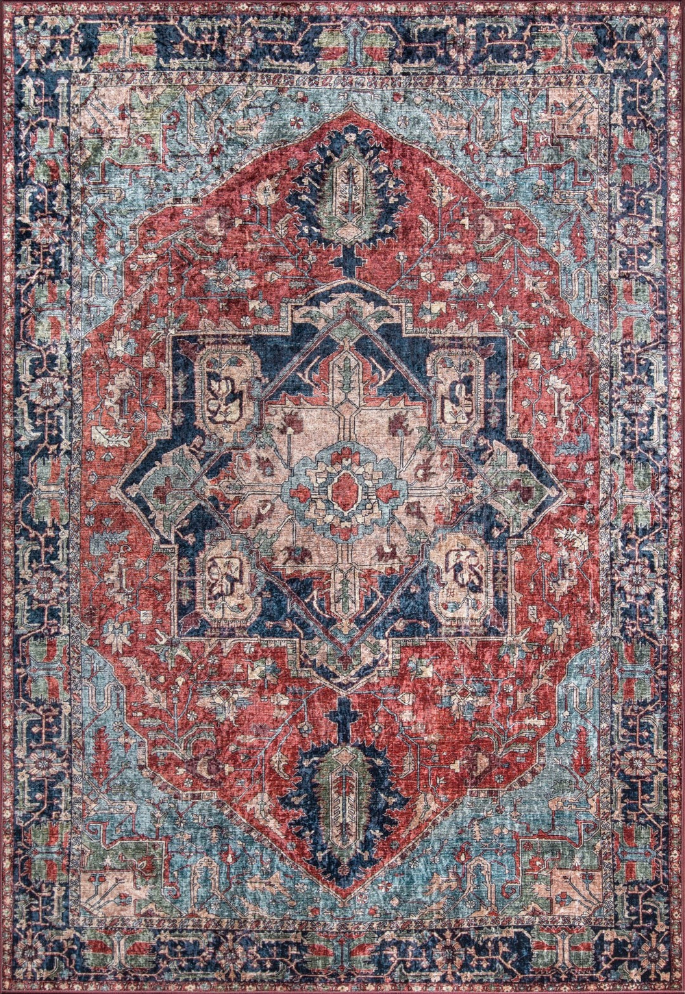 Momeni Karachi KAR-3 Machine Made Traditional Oriental Indoor Area Rug Multi 8' x 10' KARACKAR-3MTI80A0