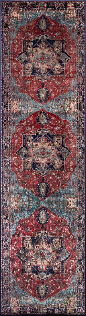 Momeni Karachi KAR-3 Machine Made Traditional Oriental Indoor Area Rug Multi 8' x 10' KARACKAR-3MTI80A0